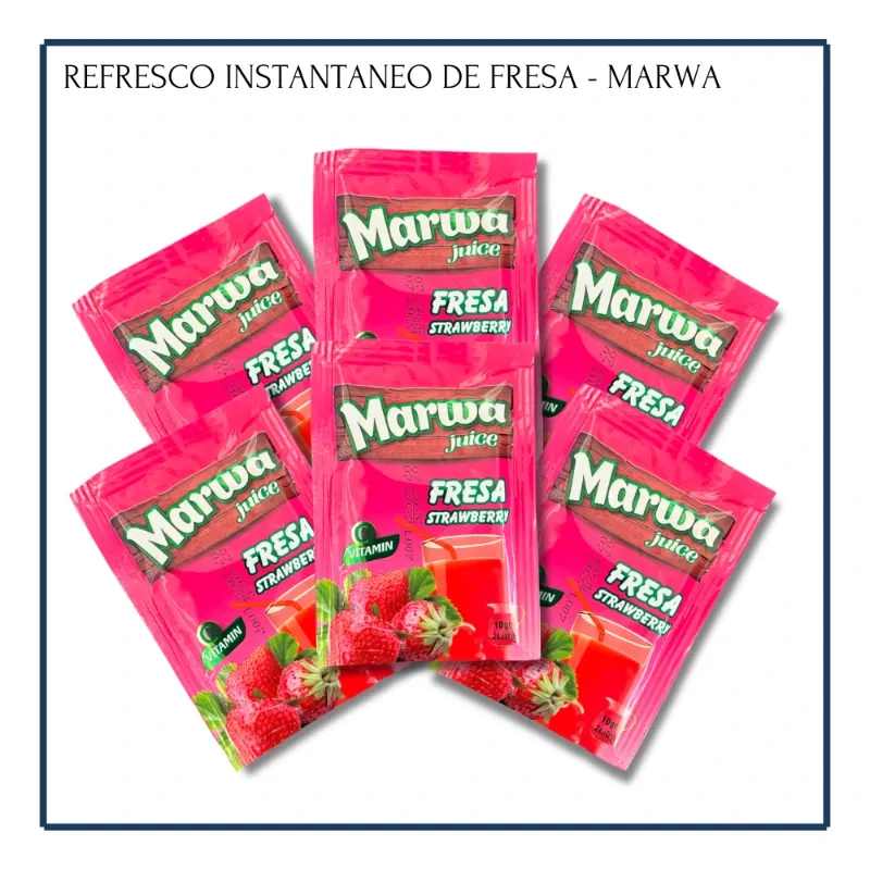 Refresco Instantáneo de Fresa - Marwa (6u)