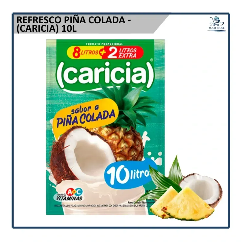 Refresco Piña Colada - (caricia) (10L)