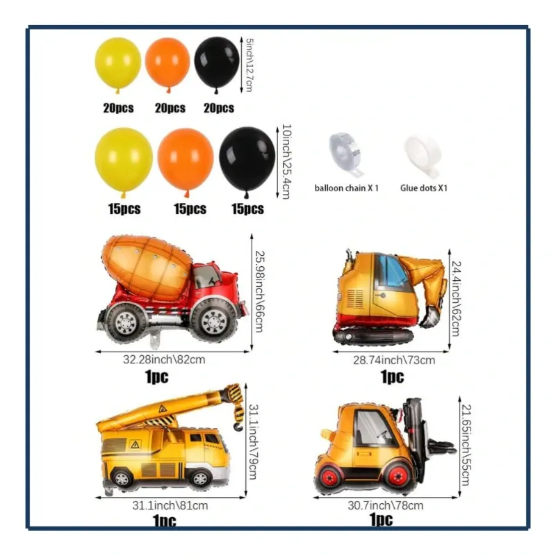 Set de Globos Constructor (104pzas)