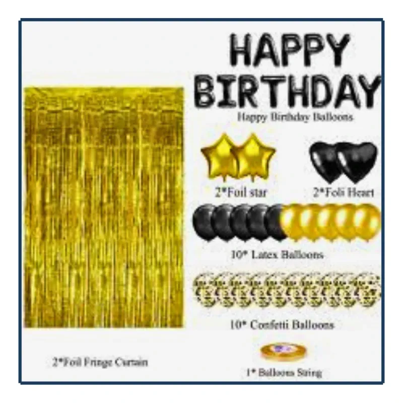 Set de Globos - Happy Birthday (40Pzas)