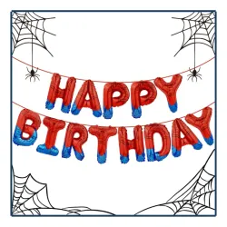 Set de Globos - Happy Birthday Spider Man