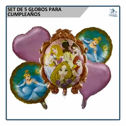 Set de Globos Princesas Disney 