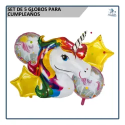 Set de Globos Unicornios 