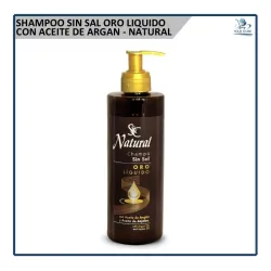 Shampoo sin Sal Oro Líquido - Natural (400ml)