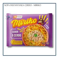Sopa Instantánea de Cerdo - Miriko (65g)