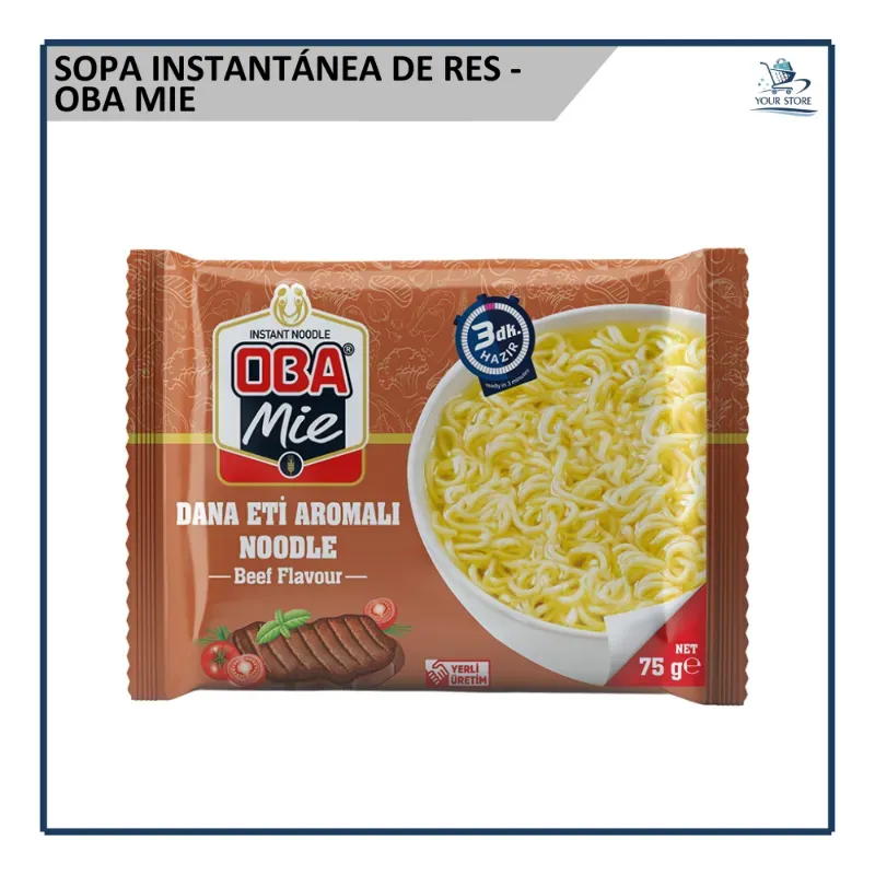 Sopa Instantánea de Res - Oba Mie (75g)
