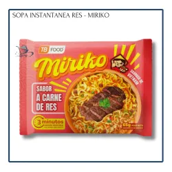 Sopa Instantánea de Res - Miriko (65g)
