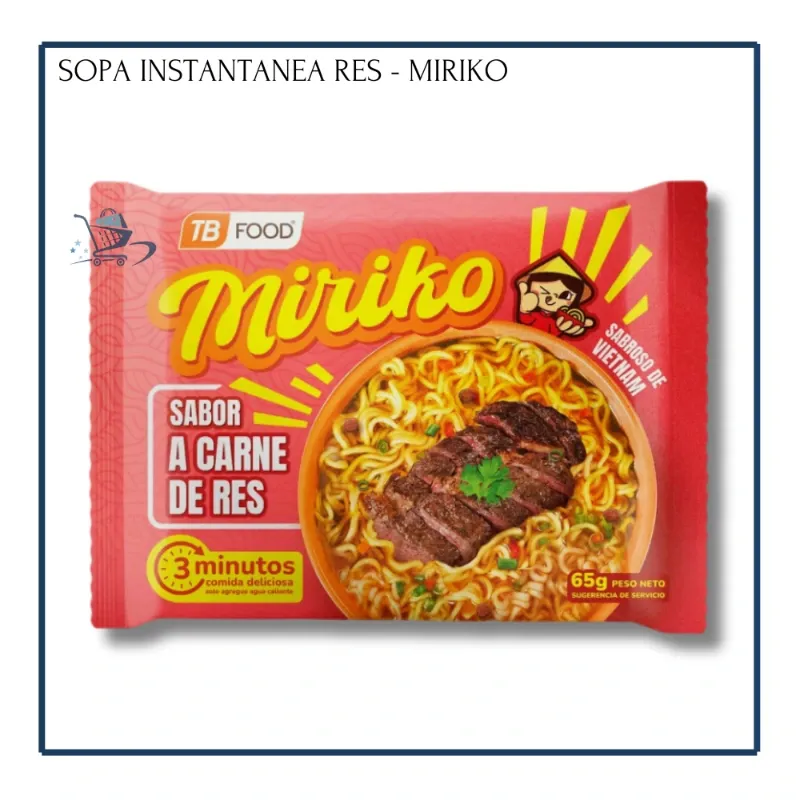 Sopa Instantánea de Res - Miriko (65g)