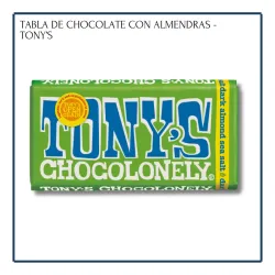 Barra de Chocolate con Almendra - Tonny's (183g)