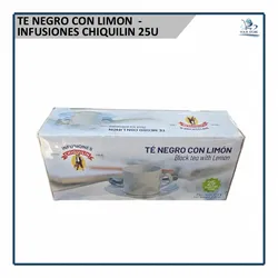 Té Negro con Limón - Infusiones Chiquilin (25u)