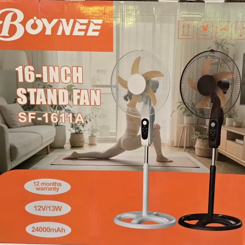 Ventilador de pie recargable