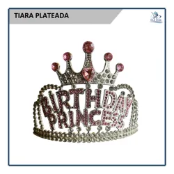 Tiara Plateada de Cumpleañera 