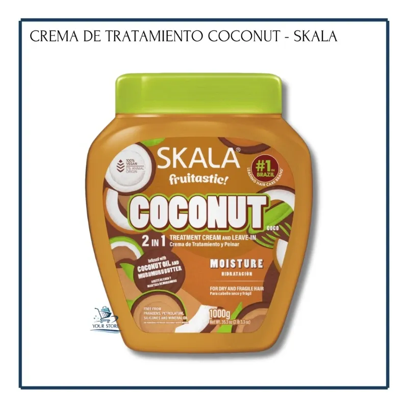 Tratamiento Capilar - Skala Fruitastic! Coconut / Coco (Pote 1000 g / 35.3 oz)