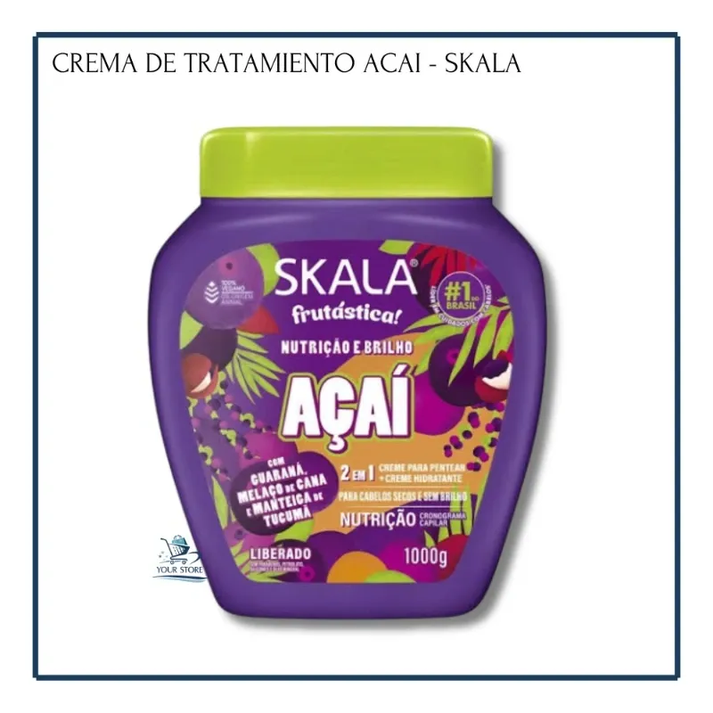Tratamiento Capilar - Skala Frutástic! Açaí (Pote 1000 g)