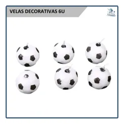 Velas Decorativas Futbol (6u)