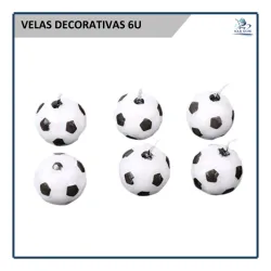 Velas Decorativas Futbol (6u)