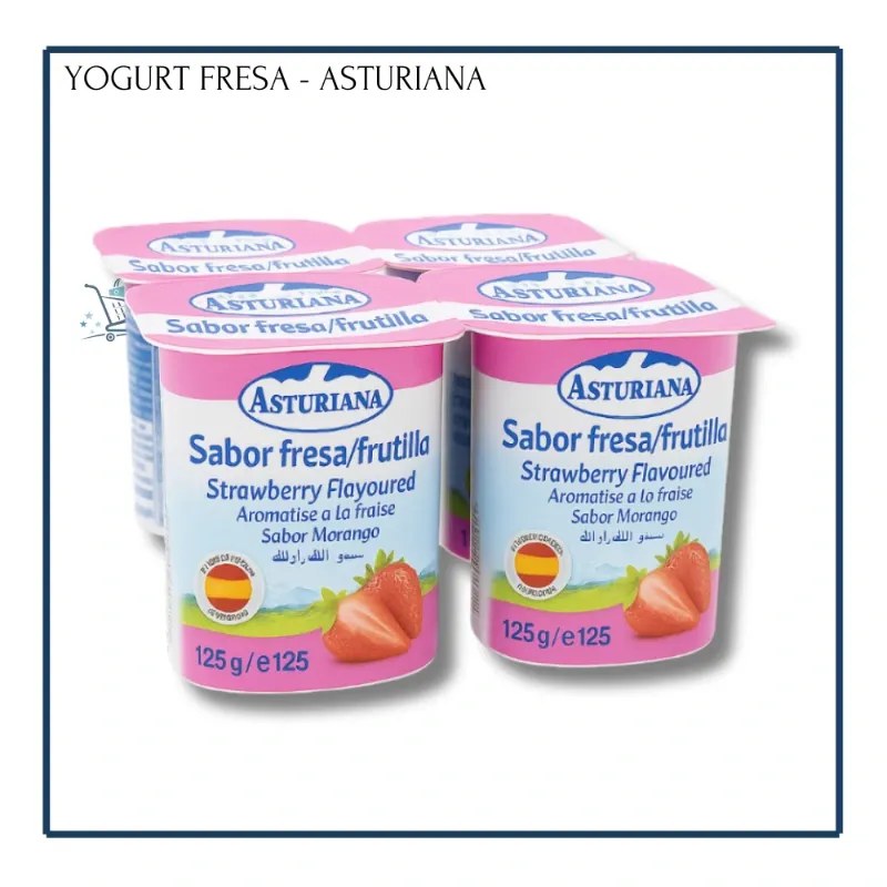 Yogurt de Fresa - Asturiana 125g (4u)