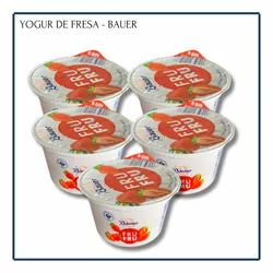 Yogur de Fresa - Bauer 100g (5u)