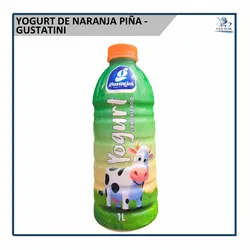 Yogurt de Naranja Piña - Gustatini (1L)