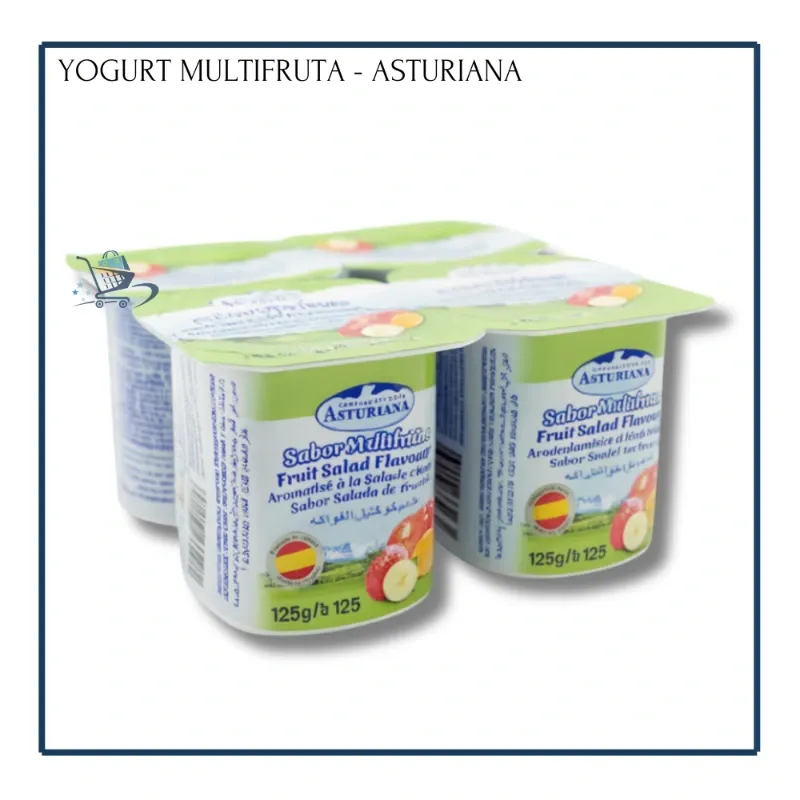 Yogurt Multifrutas - Asturiana 125g (4u)