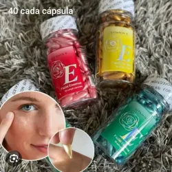 Capsulas de vitamina e facial 