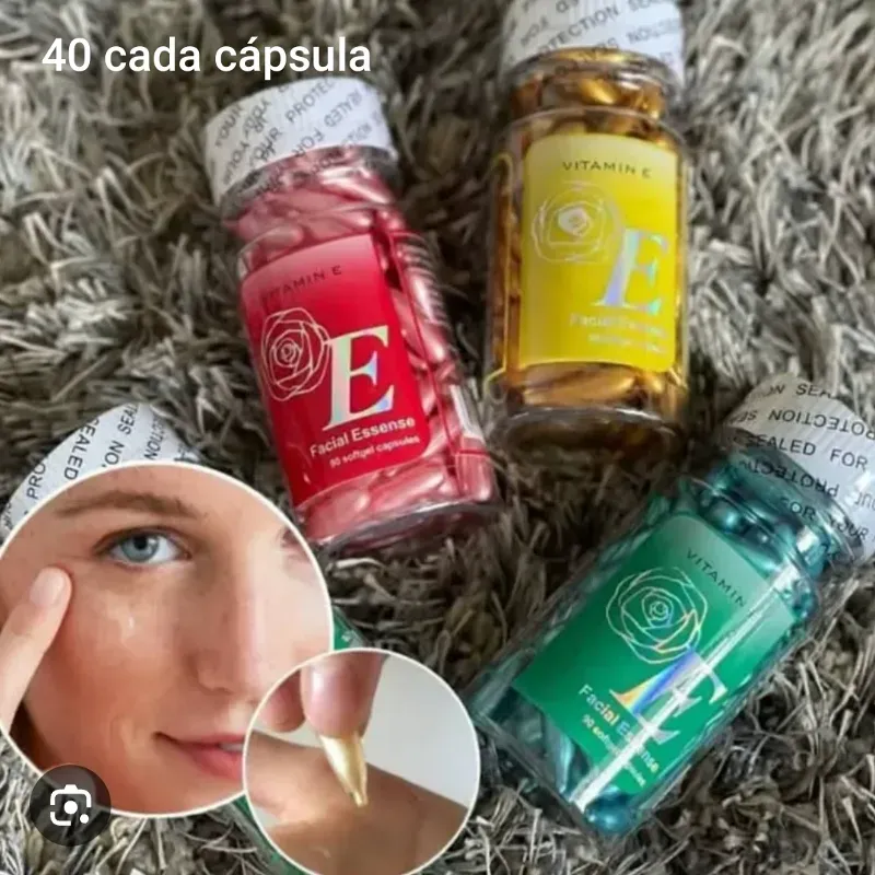 Capsulas de vitamina e facial 