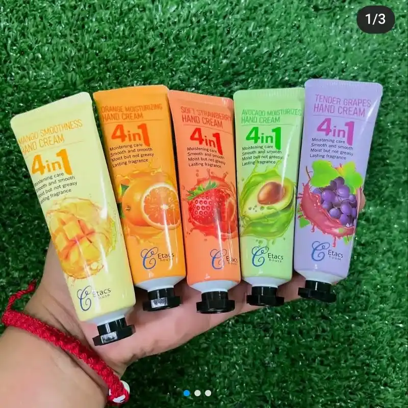Crema para manos de frutas