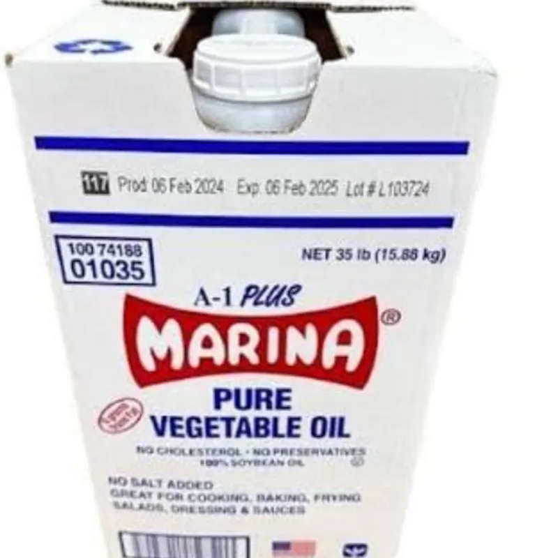aceite vegetal Marina A-1 Plus en presentación grande de 35 lb (15.88 kg).