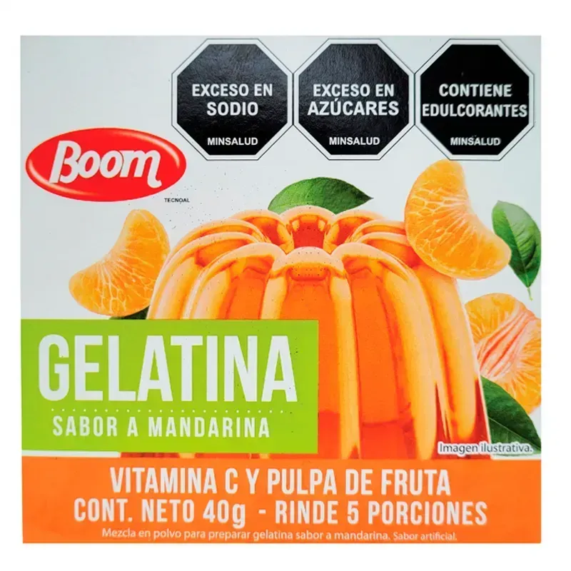 Gelatina Boom Sabor Mandarina 