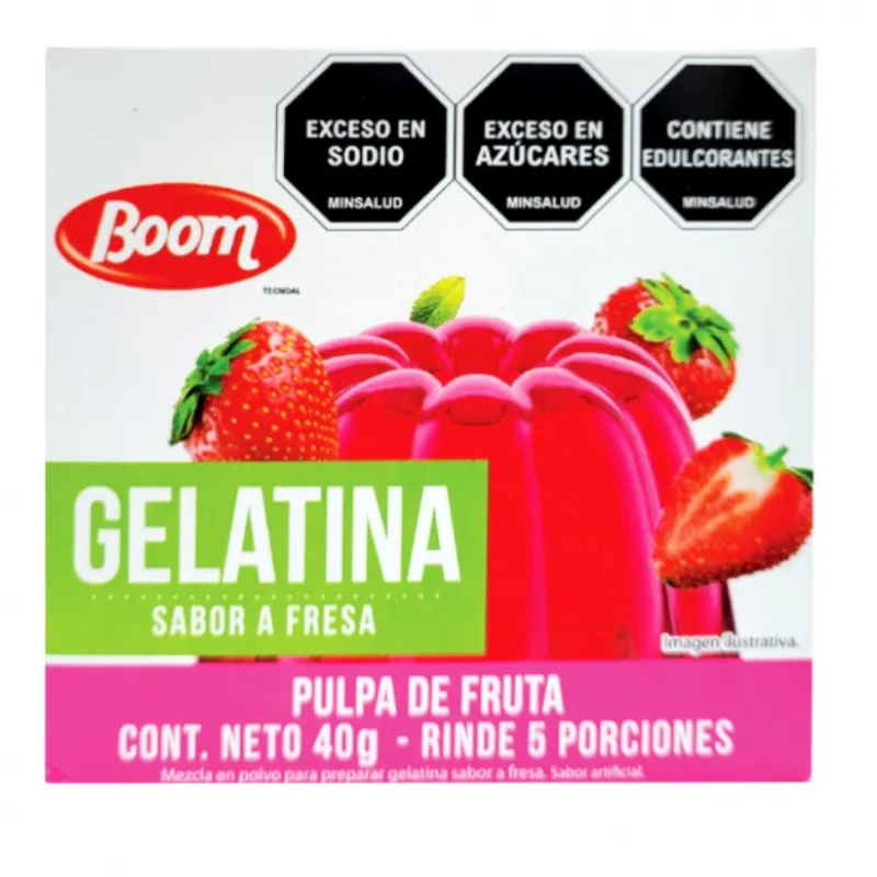 Gelatina sabor a fresa 