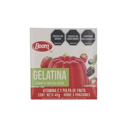 Gelatina sabor a frutos rojos Boom (40 g / 1.4 oz)
