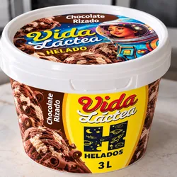 Helado de Chocolate Rizado , Tina’s de 3 litros