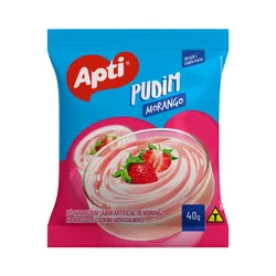 Natilla-budín de fresa, 40 g, Apti