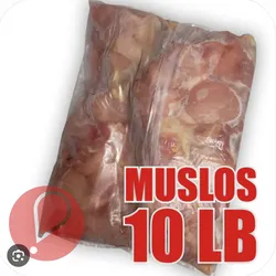 Paquetes de muslo de pollo 