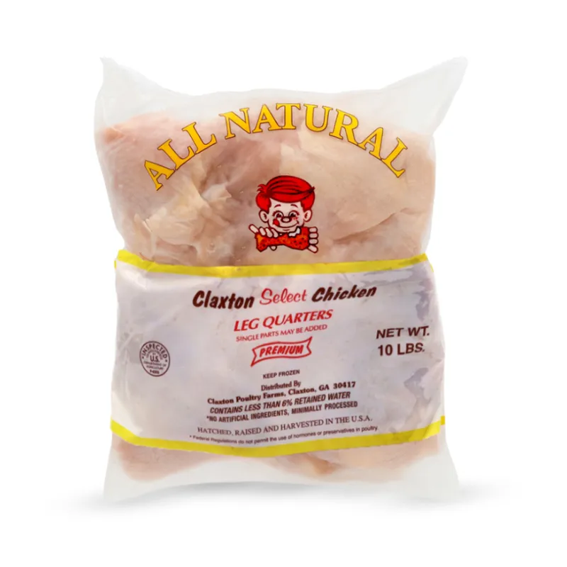 Pollo Claxton All Natural – Leg Quarters ).( cuartos de pollo )10 lb