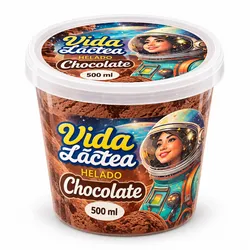 Potecitos de Helado . Vida Láctea de 500 ml sabor Chocolate
