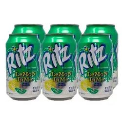 Refresco Ritz de limón, paquete de 6 unidades. 🥤🍋