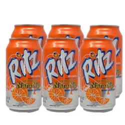 Refresco Ritz de Naranja , paquete de 6 unidades.