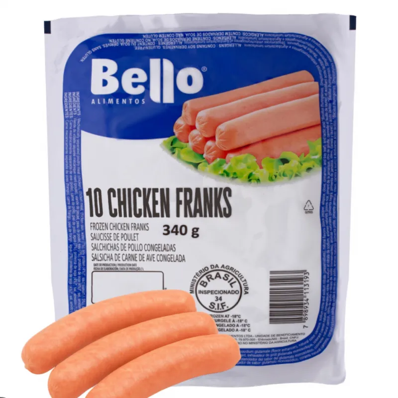 Salchichas de pollo Bello 