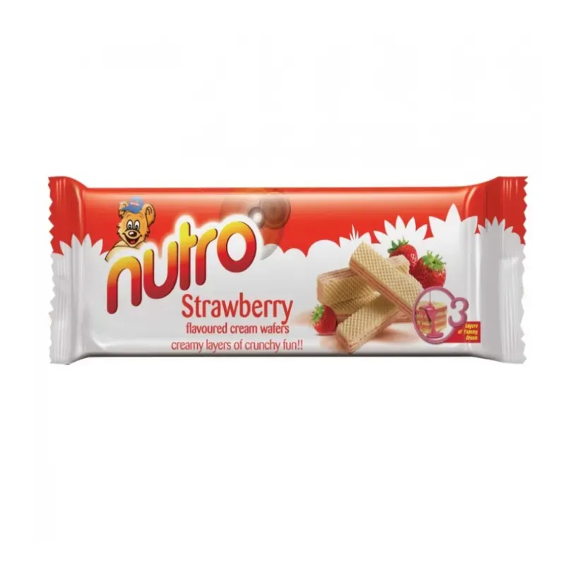 Sorbetos rellenos con crema sabor fresa Nutro (75 g / 2.65 oz)