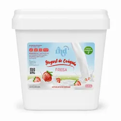 Yogurt probiótico de coágulo sabor Fresa, 1,4 L, RHD