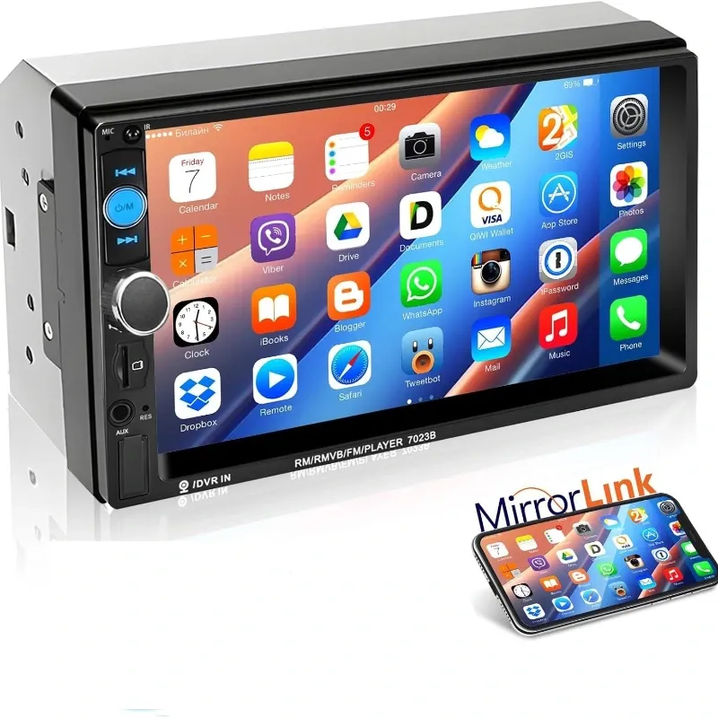 reproductora Bluetooth Estéreo para Coche 7 "Pantalla Táctil