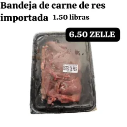 Bandeja carne de res importada