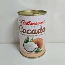 Lata de dulce de coco rallado