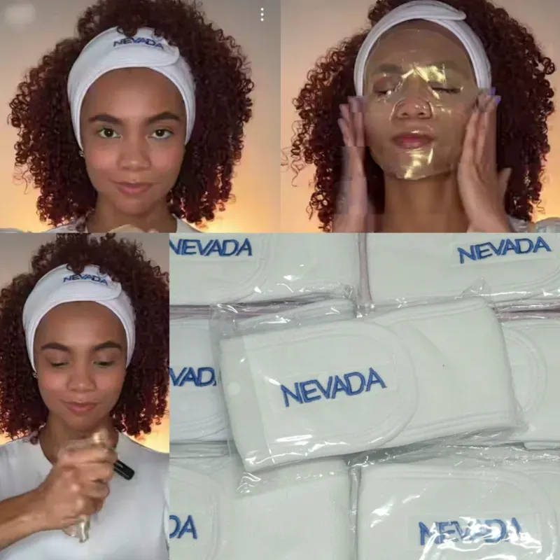 Cinta blanca Nevada para Maquillaje y tratamientos faciales 