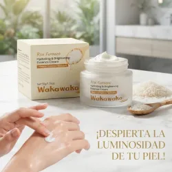 Crema Facial  de arroz WakaWaka