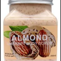 Exfoliante corporal con sorbete de almendra  Natural para todo tipo de piel  500 ml (17.4 onzas líquidas) 500ml