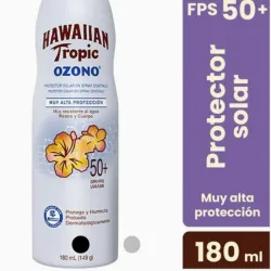 Hawaiian Tropic · Ozono protector solar fps 50+ para rostro y cuerpo en spray (180 ml)