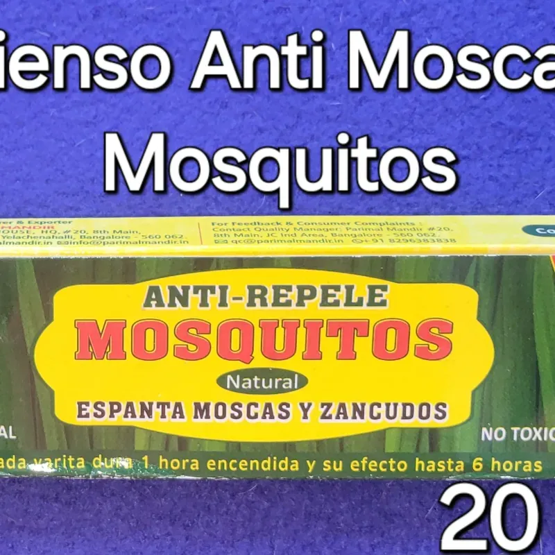 Inciensos Antimosquitos y moscas. 20 unidades 