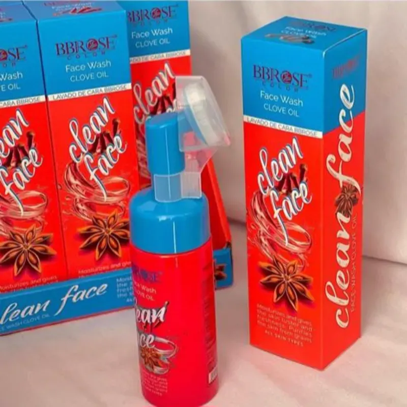 Jabón facial espumoso con aceite de clavo.  150ml